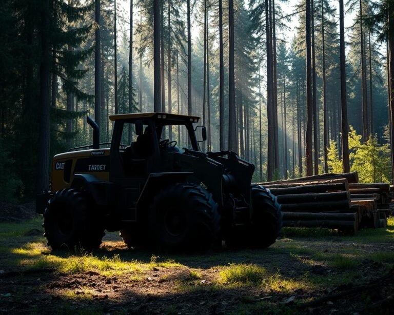 Skidder operation