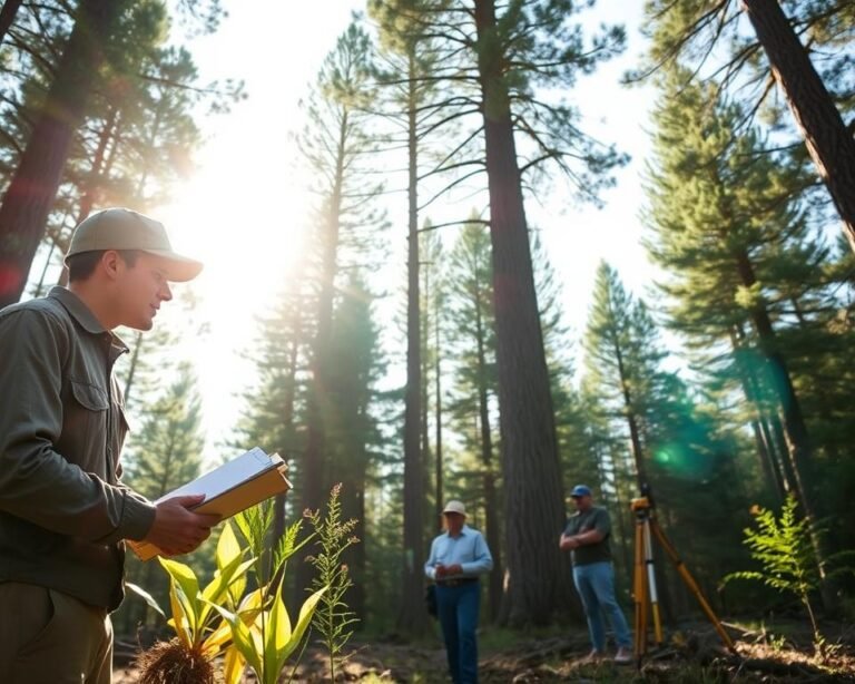 Timber cruising in Silviculture